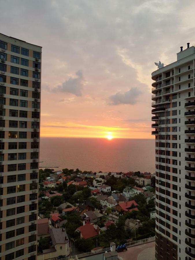 Панорамный Вид На Море Odessa Esterno foto